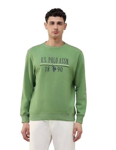 Image of U.s.Polo Association Men's Brand Printed Regular fit Sweatshirt