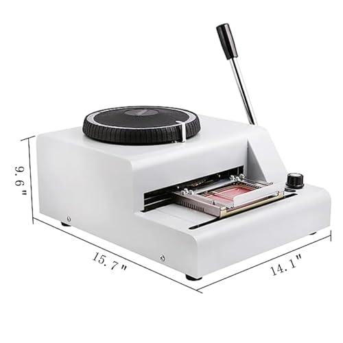 Dog Tag Embosser Machine – Attrezzatura per timbratura e codifica in alluminio per 72 caratteri codificati – ideale per etichette e cartelli personalizzati per animali domestici