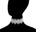 LINKY 10pcs White Lace Choker Necklace Women Jewelry Set (White)