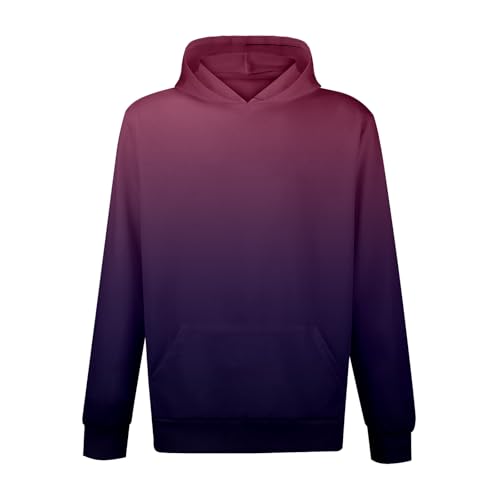Gradient Hoodies for Men Fashion Hooded Pullover Sweatshirt Casual Fall Shirt Long Sleeve with Pockets4