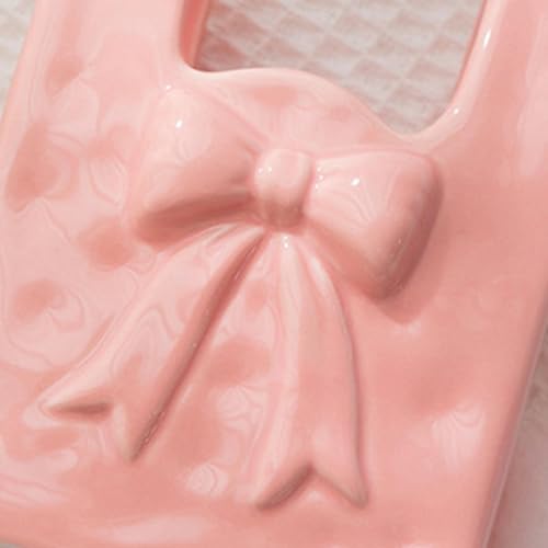 Vase à fleurs en céramique forme sac original pour présentation esthétique - 8
