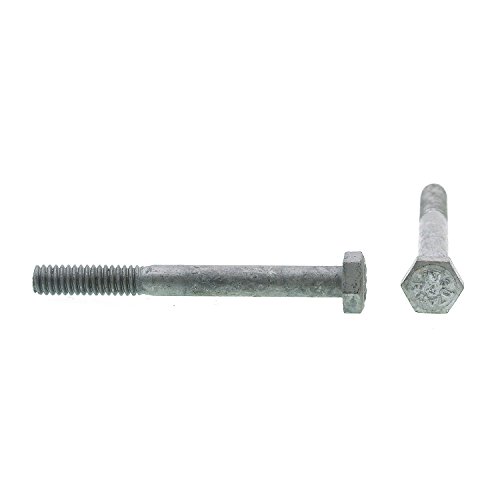 Image of Prime-Line 9058536 Hex Bolts, 1 /4 In.-20 X 2-1 /2 In., A307 Grade A Hot Dip Galvanized (25 Pack)