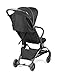 Peg Perego Leichter Buggy Volo mit Regenschutz, Handgepäckgröße, Flugzeuggeeignet, Kompakt, Ab Geburt bis 22 kg, Reisetasche Inklusive, True Black