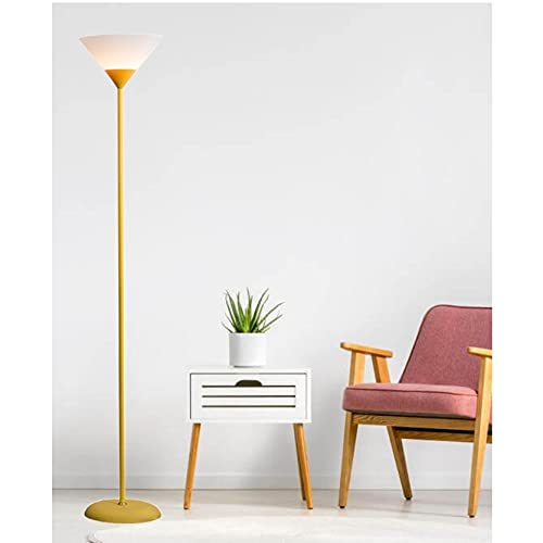 Luminária Chão 1,80m Pedestal Coluna Abajur Led Spot Bivolt Gimpo PF-04 Cor: Amarelo