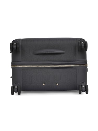 Image of Tommy Hilfiger Jazz Cabin Soft Luggage - Grey|Check-in Trolley Bag with TSA Lock | 360 Spinner Double Wheels | Telescopic Handle | Expandable | Polyester Shell Suitcase | 42L Capacity | 56cm