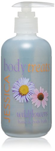 JESSICA Body Treats Hand and Body Bath, Wildflowers, 251 ml