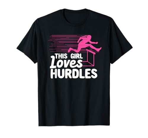 Cool Hurdle Girls Women Hurdling Sport T-Shirt