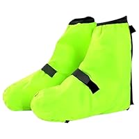 MLPKOI Unisex Overshoe Bike Gaiter, Cycling Overshoes Waterproof,Waterproof Shoe Covers, Unisex Reflective Overshoe Bike Gaiter Road, Reusable, For Everyday Cycling Long Bikes Gaiters