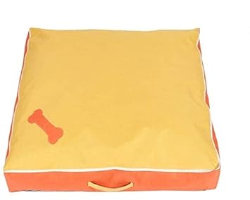 DOUGE COUTURE Premium Water Proof Matress Bed for Dogs and Cats- Yellow- M