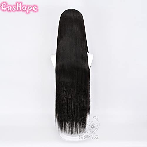 Miniatura 5 de Uearlid Jabami Wig Kakegurui Cosplay Women Long Straight Black Wig Cosplay Anime Cosplay Heat Resistant Synthetic Wigs Coser Wig