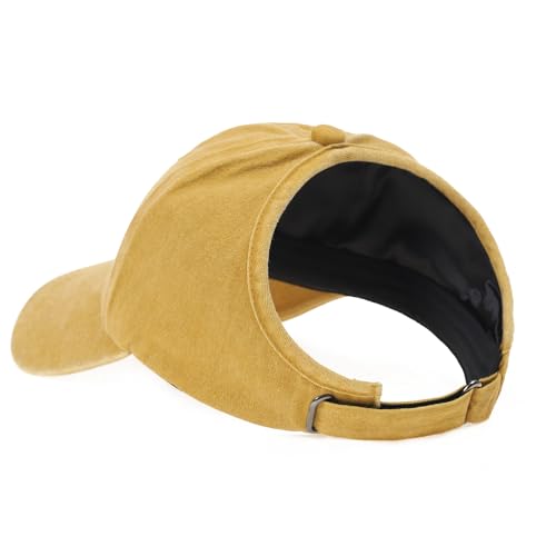 2PCS Mama and Mini Matching Backless Hat for Mom Girl,Parent-Child Baseball Cap Set for Kids Thick Natural Curly Hair4