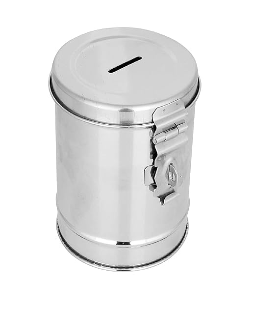 A1 EssAncial Stainless Steel Piggy Bank/Gullak/Money Bank/Money Box/Coin Contaner Round Shape (B0CWHB459J) Amazon Price History, Amazon Price Tracker