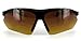 Daredevil Fashion Bifocal Sunglasses with Wrap-Around Sports Design and Anti-Glare Coating for Youthful and Active Men (Black+Blue w/Amber +2.50)