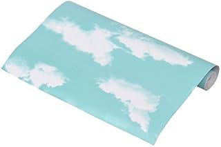 N/A PVC Nubes - Adhesivo para ventana de cristal, 5 m, color azul cielo