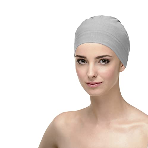 CAREBELL Natalia bamboo Oncology and Hair Loss Sleeping Cap (Pearl 63) (Gray), Pearl Gray