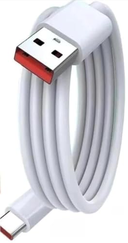 Image of Original Fast Cable for Mi USB to Type C 33W Hypercharge Cable, 3A Fast Charging Cable with Up to Sync Cord Compatible With All Xiaomi Smartphones and Devices (White, 1 Meter)
