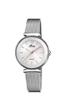 LOTUS Reloj modelo 18434/B de la colección TRENDY, caja de 30,5 mm plata con correa de acero para señora