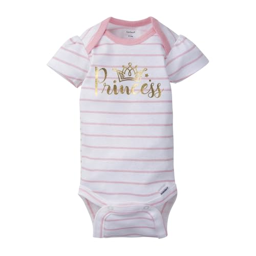 Image of Gerber Unisex Baby 5-Pack Short Sleeve Variety Onesies Bodysuits