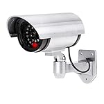 DRIXTY-Darbar-Online-2-PCS-Dummy-Security-Camera-Fake-Bullet-CCTV-Surveillance-System-with-Realistic-Look-Recording-LEDs-IndoorOutdoor-Use-for-Homes-Business-White-2