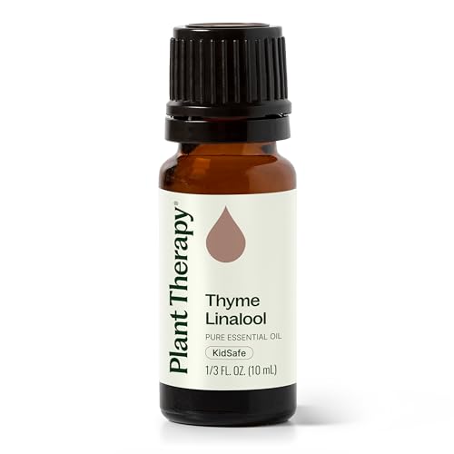 Plant Therapy Thyme Linalool Essential Oil 10 mL (1/3 oz) 100% Pure, Undiluted, Therapeutic Grade