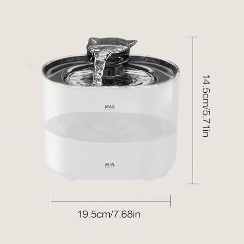 Fuente automática de agua para gatos con filtro 2.2L miniatura 5