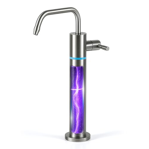 LCF LED UV͎ Ultrąviolët Filtered Water Faucet, Drinking Water Faucet, Reverse Osmosis(RO) Faucet for Kitchen Bar Sink, Reduces Up to 99.9% of Baçtёria, 304 Stainless Steel, Mercury-Free & Lead-Free