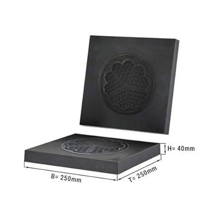 GGM Gastro | WEHRM | Backplatten für Waffeleisen WEERM2 - Form: Herz – Bild 3
