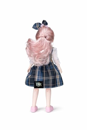 Image of DSR 30 CM Princess Fashion Doll for Girls | Sound Playing Doll with Movable Arms & Legs | Beautiful Princess Dress | Lightweight Plastic Body Toy for Kids | Design as Shown (Black)