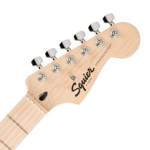 Image of Fender Squier Sonic Stratocaster HSS - Midnight Blue Bundle with Frontman 10G Amplifier, Instrument Cable, Tuner, Strap, Picks, and Austin Bazaar Instructional DVD