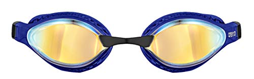 ARENA Cobra Core Swipe Mirror Unisex Adult Racing Swimming Goggles, Swimming Pool Goggles with Curved Mirror Lenses, Anti-Fog, UV Protection, 5 Interchangeable Nose Bridges
