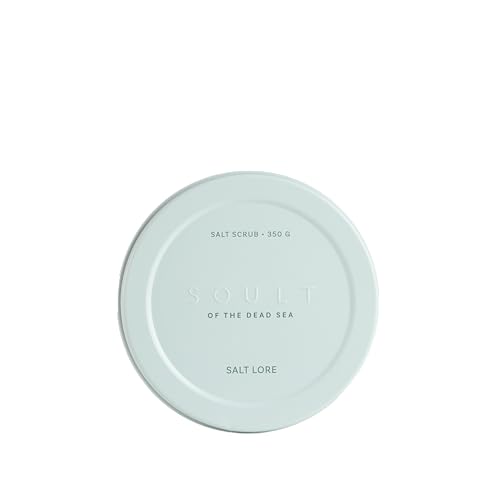 SOULT Exfoliante corporal Salt Lore I Sal del Mar Muerto I Aceites naturales y manteca de karité I refrescante y revitalizante I exfoliante de lujo I 350 g
