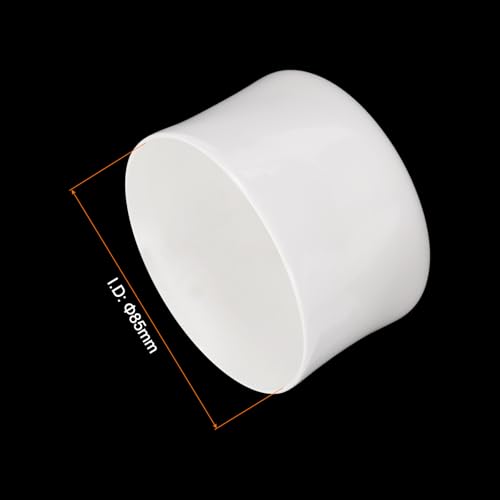 Image of uxcell 2pcs Rubber End Caps 85mm ID Vinyl Round Tube Bolt Cap Cover Screw Thread Protectors White, 50mm Height