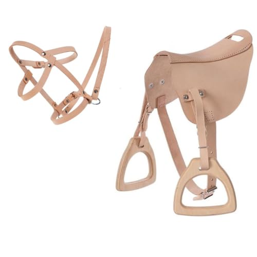 Jamso Design │ Jolly-Set: Halfter + Sattel mit Steigbügel aus Leder │...