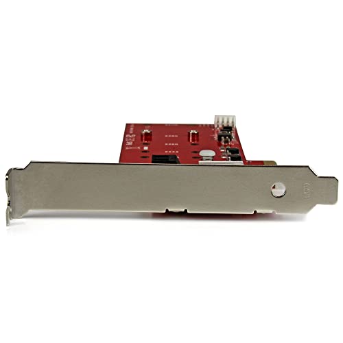 Image of StarTech 2x M.2 SATA RAID Card Plus 2x SATA III Ports, PCIe (PEXM2SAT3422)