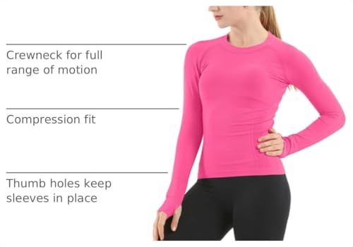 Image of MathCat Seamless Long Sleeve Workout Tops for Women
