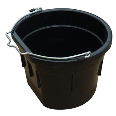 Cubo utilitario plano negro 8 Qt Master Rancher miniatura 1
