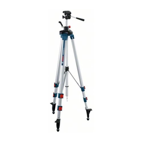 bosch professional trépied pour lasers et niveaux bt 250 (hauteur : 97,5–250 cm, filetage : 1/4")