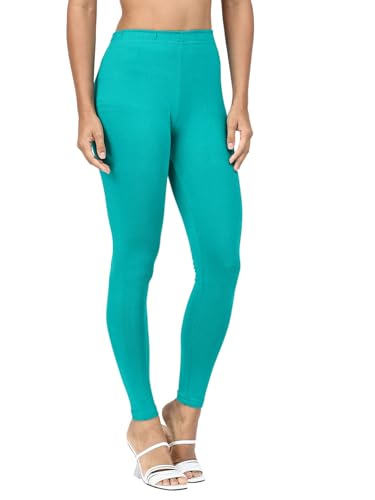 Image of Robinbosky Premium Stretchable Cotton Ankle Legging for Women | Suitable for Formal wear & Casual wear | High-End Elastic Makes The Leggings Squat Proof and Durable for Travel, Yoga, & Workout.