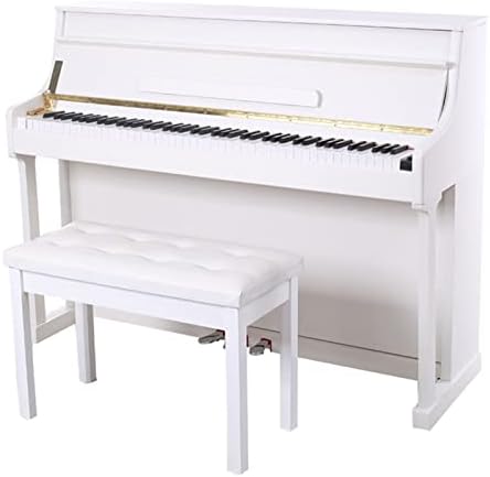 Digital Piano 88 Key Weighted Keyboard Piano Electric Keyboard with Piano Bench Supports MIDI USB Audio and Headphones Classic Keyboard Piano for Adults Children and Beginners (Color : White)