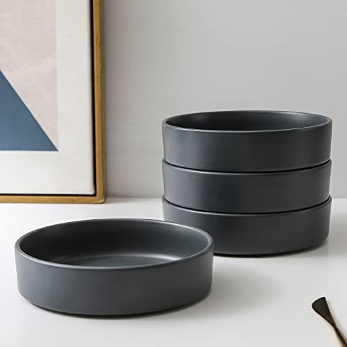 Stone Lain Celina Stoneware 16-Piece Dinnerware Set, Cereal and Dinner Bowls, Grey by Stone Lain - Image 5