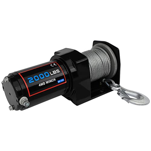 Winch eléctrico 12V 2000LB OCPTY para Jeep Wrangler miniatura 2