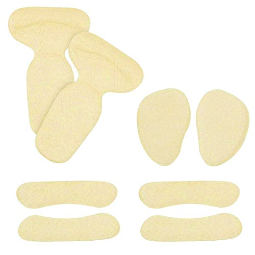 NUCARTURE Fabric Sticky Cushion Shoe Pads Back Heel Inserts Insoles Protector Sponge Heels Grip Liners Sticker (Black, 2-Pair) (Beige(8pcs)) (B07QKKDCJZ) Amazon Price History, Amazon Price Tracker