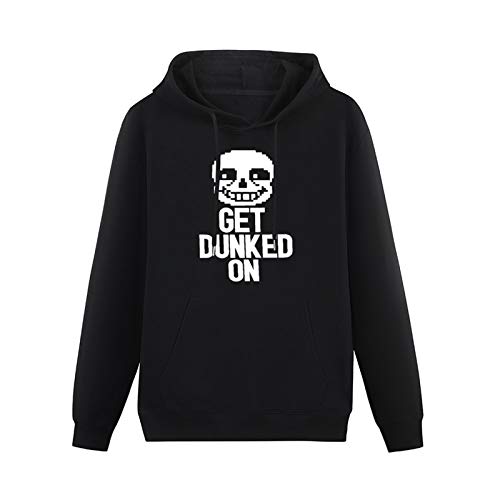 TICABIN Undertale Sans Get Dunked On Head Mens Hoodies Casual Cotton Unisex Black Sweatshirts S TICABIN Undertale Sans Get Dunked On Head Mens Hoodies Casual Cotton Unisex Black Sweatshirts S