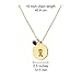 Handmade Gold Breast Cancer Awareness Ribbon Charm Necklace - Yellow Gold Fill, Pink Tourmaline - 16-18