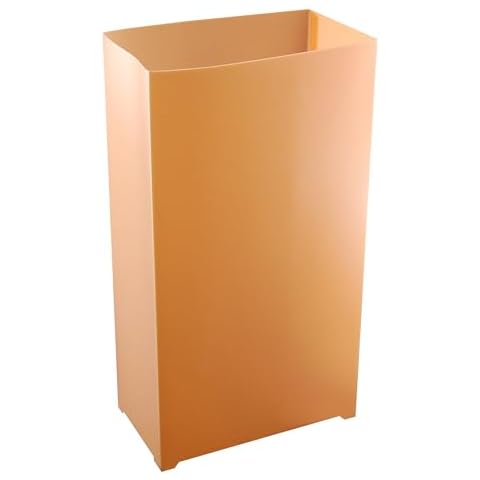 LumaBase Plastic Luminaria Lanterns, Tan - Set of 10 Cover