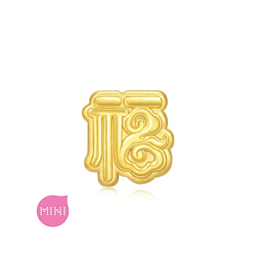 CHOW SANG SANG 999 24K Solid Gold Mini Charm Auspicious Cloud with Felicity Charm Bracelet for Women 93736C2