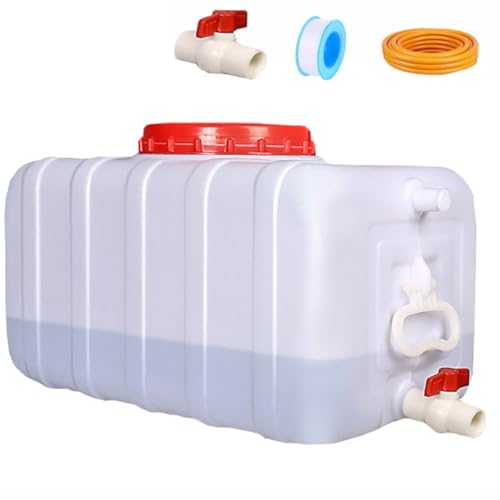 Portable Water Tank Water Storage Tank for Camping with Spigot Hose Plastic Water Container Water Storage Container for Emergency Water Storage Hiking Outdoor(Size:40gallon / 150L)