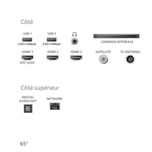 Philips Ambilight 55PUS8000 4K LED Smart TV - Écran 50 Pouces avec Plateforme Pixel Precise Ultra HD, Titan OS et Son Dolby Atmos, Compatible Alexa et Assistant Vocal Google