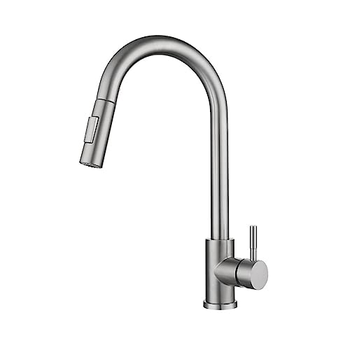 Mitigeur de cuisine induction en acier inoxydable noir mat LWX