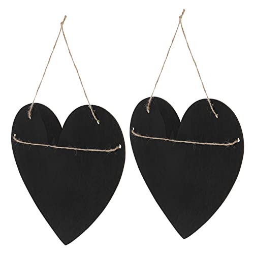 OSALADI 2Pcs Chalkboard Sign Hanging Ornament for Home Decor Erasable Message Board for Crafting Painting and Writing Notes and Design